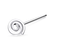 Circular Silver Straight Nose Stud NSKA-717